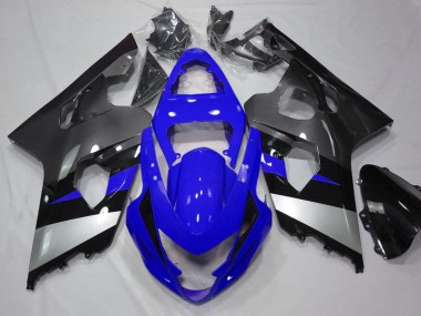 Shop 2004-2005 Suzuki GSXR 600 / GSXR 750 Motorcycle Fairings - Blue Silver Grey Black Canada