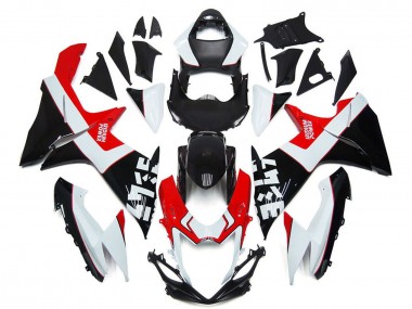 Shop 2011-2024 Suzuki GSXR 600 / GSXR 750 Motorcycle Fairings - White Red Glossy Black Canada