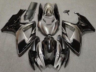 Shop 2006-2007 Suzuki GSXR 600 / GSXR 750 Motorcycle Fairings - Dark Silver Glossy Black Canada