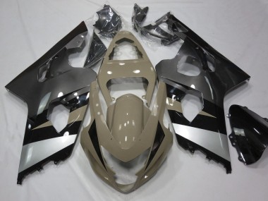 Shop 2004-2005 Suzuki GSXR 600 / GSXR 750 Motorcycle Fairings - Desert Tan Silver Black Canada