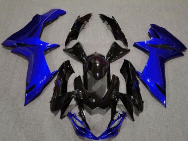 Shop 2011-2024 Suzuki GSXR 600 / GSXR 750 Motorcycle Fairing - Blue Glossy Black Canada
