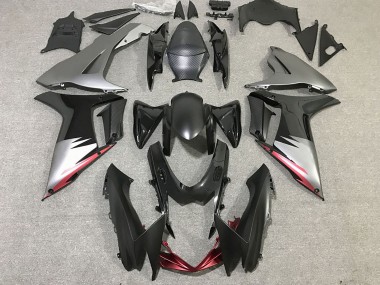Shop 2011-2024 Suzuki GSXR 600 / GSXR 750 Motorcycle Fairings - Grey Silver Glossy Black Canada