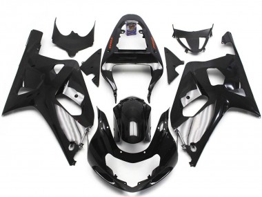 Shop 2001-2003 Suzuki GSXR 600 / GSXR 750 Motorcycle Fairings - Glossy Black Silver Canada