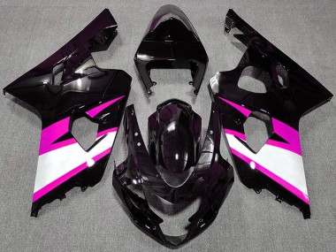 Shop 2004-2005 Suzuki GSXR 600 / GSXR 750 Motorcycle Fairings - Glossy Black Pink White Canada