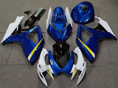 Shop 2006-2007 Suzuki GSXR 600 / GSXR 750 Motorcycle Fairings - White Blue Yellow Black Canada