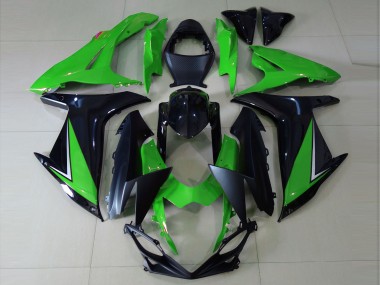 Shop 2011-2024 Suzuki GSXR 600 / GSXR 750 Motorcycle Fairings - Green Glossy Black Matte Black Canada