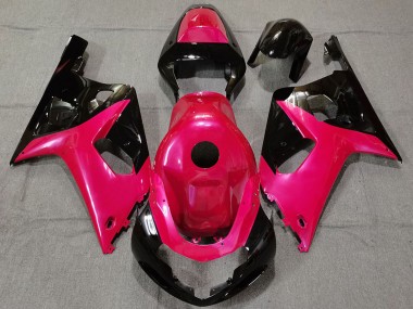 Shop 2001-2003 Suzuki GSXR 600 / GSXR 750 Motorcycle Fairings - Pink Glossy Black Canada
