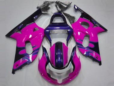 Shop 2001-2003 Suzuki GSXR 600 / GSXR 750 Motorcycle Fairings - Pink Glossy Blue Canada