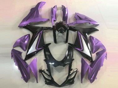 Shop 2011-2024 Suzuki GSXR 600 / GSXR 750 Motorcycle Fairings - Purple Glossy Black Canada