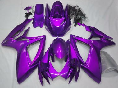 Shop 2006-2007 Suzuki GSXR 600 / GSXR 750 Motorcycle Fairings - Plain Glossy Purple Canada