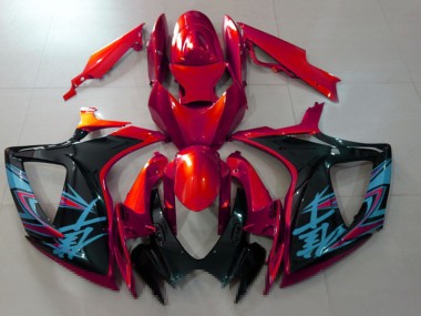 Shop 2006-2007 Suzuki GSXR 600 / GSXR 750 Motorcycle Fairings - Red Black Light Blue Canada