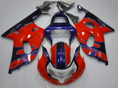 Shop 2001-2003 Suzuki GSXR 600 / GSXR 750 Motorcycle Fairings - Red Blue Glossy Black Canada
