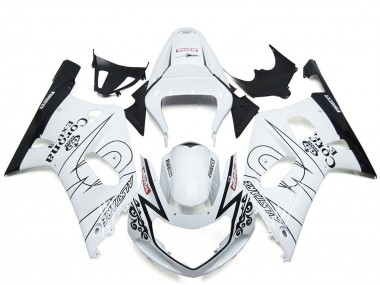 Shop 2001-2003 Suzuki GSXR 600 / GSXR 750 Motorcycle Fairing - White Black Corona Alstare Canada