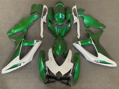 Shop 2008-2010 Suzuki GSXR 600 / GSXR 750 Motorcycle Fairings - White Green OEM Style Canada