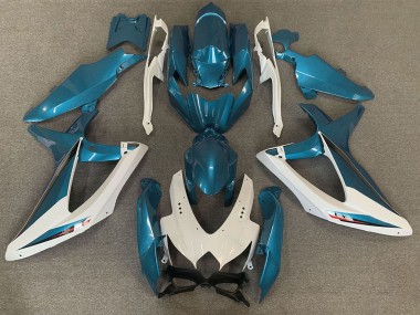 Shop 2008-2010 Suzuki GSXR 600 / GSXR 750 Motorcycle Fairings - White Light Blue OEM Style Canada