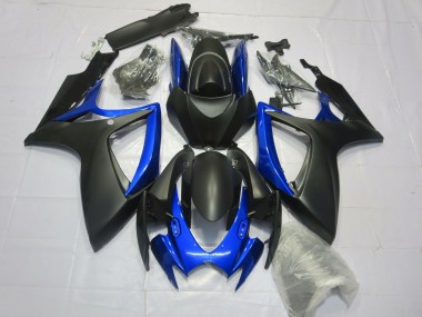 Shop 2006-2007 Suzuki GSXR 600 / GSXR 750 Motorcycle Fairings - Matte Black Blue Canada