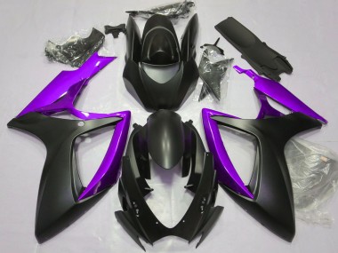 Shop 2006-2007 Suzuki GSXR 600 / GSXR 750 Motorcycle Fairings - Matte Black Purple Canada