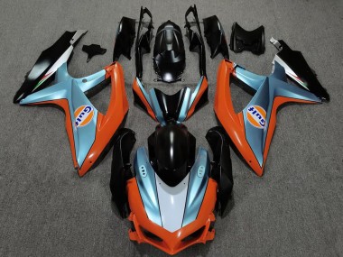 Shop 2008-2010 Suzuki GSXR 600 / GSXR 750 Motorcycle Fairings - Orange Blue Black Gulf Canada