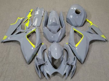 Shop 2006-2007 Suzuki GSXR 600 / GSXR 750 Motorcycle Fairings - Nardo Grey High Viz Yellow Canada