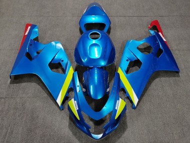 Shop 2004-2005 Suzuki GSXR 600 / GSXR 750 Motorcycle Fairings - Blue Yellow Red Canada