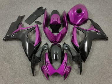 Shop 2006-2007 Suzuki GSXR 600 / GSXR 750 Motorcycle Fairings - Purple Black Canada
