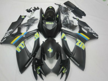 Shop 2006-2007 Suzuki GSXR 600 / GSXR 750 Motorcycle Fairings - Matte Black Blue Yellow Rizla Canada
