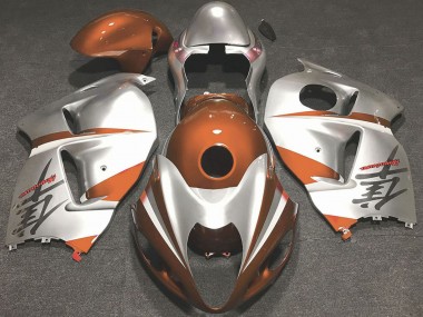 Shop 1996-2007 Suzuki GSXR 1300 Motorcycle Fairings - Glossy Orange and Silver Canada
