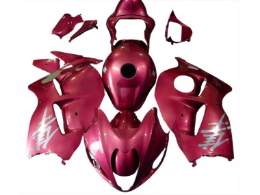 Shop 1996-2007 Suzuki GSXR 1300 Motorcycle Fairings - Glossy Red Silver Logo Canada