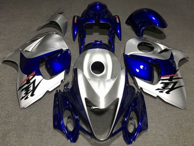 Shop 2008-2020 Suzuki GSXR 1300 Motorcycle Fairings - Glossy Silver and Blue Canada