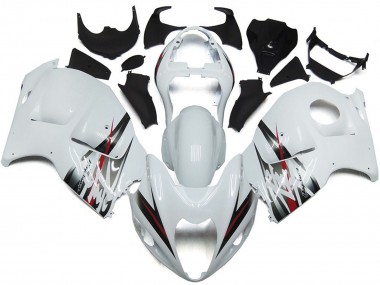 Shop 1996-2007 Suzuki GSXR 1300 Motorcycle Fairings - Glossy White and Silver Style Canada