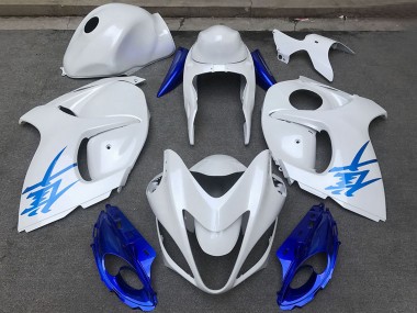 Shop 2008-2020 Suzuki GSXR 1300 Motorcycle Fairings - Glossy White Blue Canada