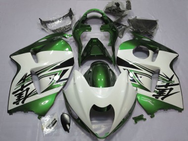 Shop 1996-2007 Suzuki GSXR 1300 Motorcycle Fairings - Glossy White Green Canada