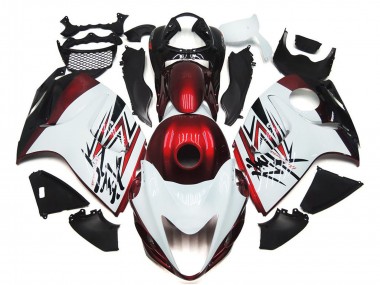 Shop 2008-2020 Suzuki GSXR 1300 Motorcycle Fairings - Glossy White Deep Red Canada