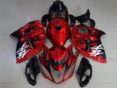 Shop 2008-2020 Suzuki GSXR 1300 Motorcycle Fairings - Red Black Flame Canada