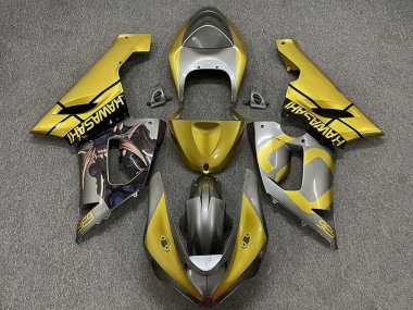 Shop 2005-2006 Kawasaki ZX6R Motorcycle Fairings - Gold Silver Canada