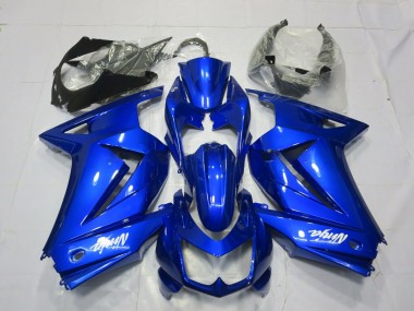 Shop 2008-2012 Kawasaki Ninja 250 Motorcycle Fairings - Blue White Ninja Canada