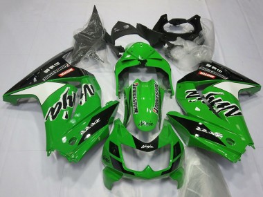Shop 2008-2012 Kawasaki Ninja 250 Motorcycle Fairings - Green White Black Canada