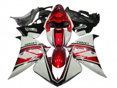 Shop 2012-2014 Yamaha R1 Motorcycle Fairings - White Red Black Layerd Semakin Didepan Canada