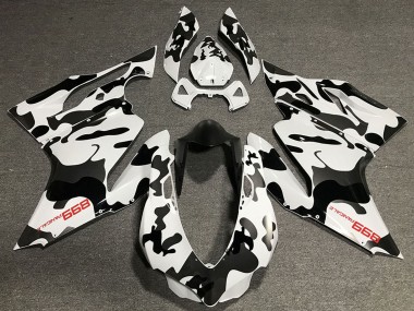 Shop 2011-2014 Ducati 899 Motorcycle Fairings - White Black Camouflage Canada