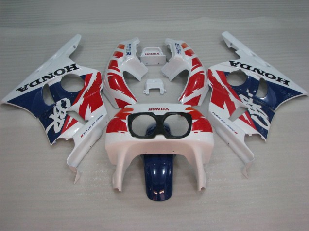 1987-1989 Honda CBR400RR NC23 Motorcycle Fairings - White Red Blue Canada