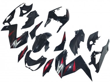 Shop 2015-2016 Kawasaki Z250/Z300 Motorcycle Fairings - Glossy Black Red Silver Canada