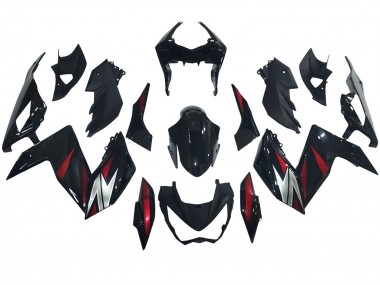 Shop 2015-2016 Kawasaki Z250/Z300 Motorcycle Fairings - Glossy Black Red Silver Canada