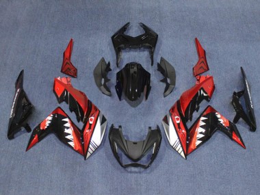 Shop 2015-2016 Kawasaki Z250/Z300 Motorcycle Fairings - Red White Glossy Black Shark Canada
