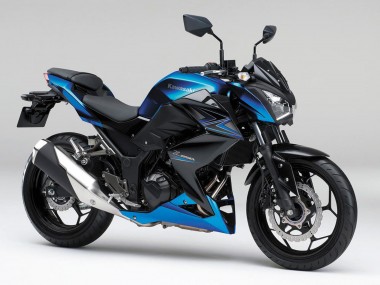Shop 2015-2016 Kawasaki Z250/Z300 Motorcycle Fairings - Blue Matte Black Canada
