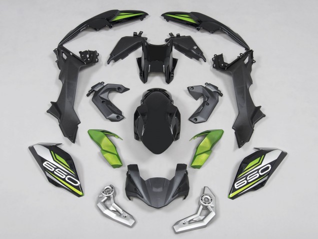2017-2019 Kawasaki Ninja Z650 Motorcycle Fairings - Black Green Silver Canada