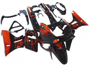 Shop 1998-2003 Kawasaki ZZR600 Motorcycle Fairings - Glossy Black Red Corona Extra Canada