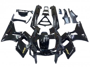 Shop 1998-2003 Kawasaki ZZR600 Motorcycle Fairings - Glossy Black Gold Ninja Canada