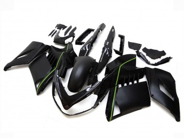 Shop 2007-2009 Kawasaki GTR1400/ZG1400 Motorcycle Fairings - Matte Black Green Lines Canada