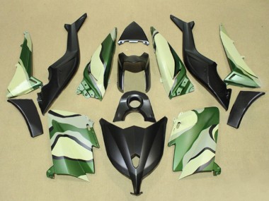 Shop 2012-2014 Yamaha TMAX530 Motorcycle Fairings - Matte Black Green Light Yellow Canada