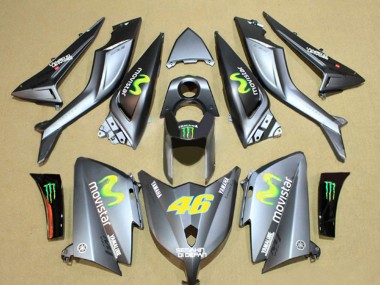 Shop 2012-2014 Yamaha TMAX530 Motorcycle Fairings - Grey Semakin Didepan MoviStar Yamalube 46 Canada